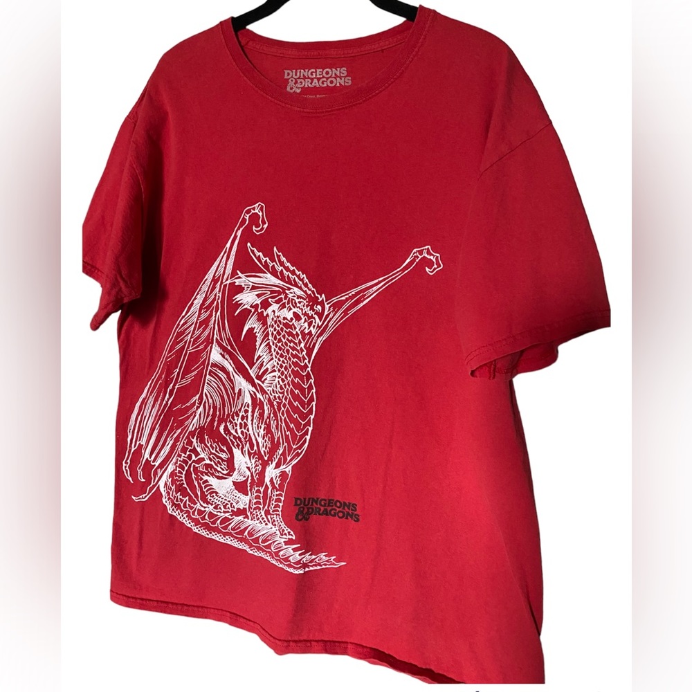 Dungeons & Dragons T-shirt Loot Gaming D&D L Mens Wizards of the Coast 2018 Red